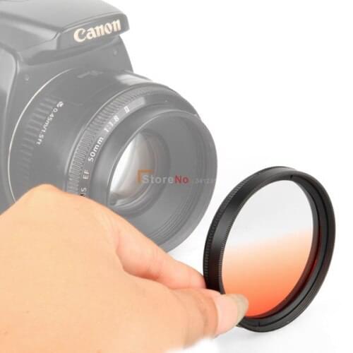 49mm Graduated Neutral Density Filter Gradual Orange 49mm With Double Screw Mount