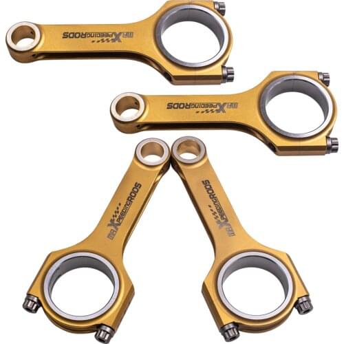 4x Titanizing Connecting Rod for VW Passat Golf MK4 Gti 1.8T 2.0L 144mm 800+HP