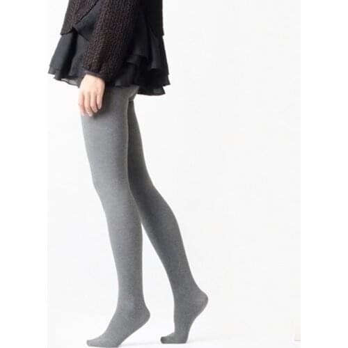 800D Vertical Thread Thickened Velvet Pantyhose Stovepipe Socks Autumn and Winter Micro-pressure Dark Gray Adult Socks Print