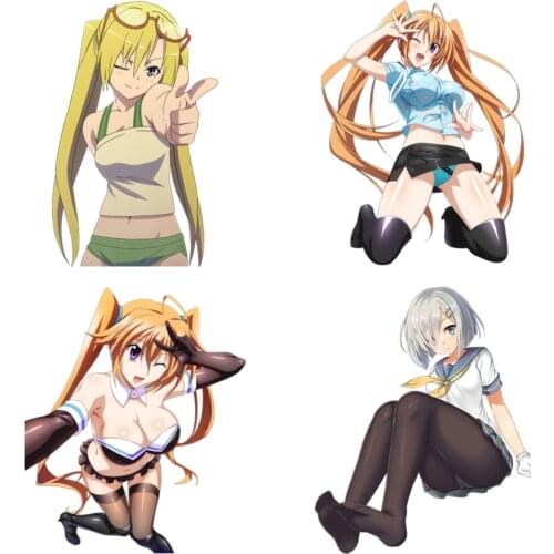 Anime Girl Vinyl Decal Tifa Lockhart Car Stickers and Decals Aeris Gainsborough Car Bumper Window Stickers Decorative PVC