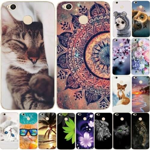 Case For Xiaomi Redmi 4X Cover Cute Bags Soft Silicone TPU Cover For Xiaomi Redmi 4X Case For Redmi 4X Phone Cases