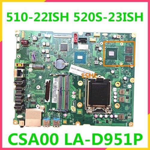 CSA00 LA-D951P For Lenovo 510-22ISH 520S-23ISH 520S-23ISU Laptop motherboard 100% Fully Tested&High quality