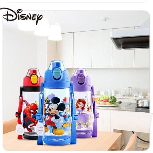Disney children drinking water cup drinking boys and girls straight drinking water baby sippy cup kettle cup summer