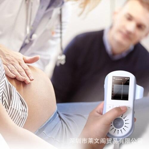 Fetal Doppler Heartbeat Detector Portable Ultrasound Pregnant Baby Heart Rate Monitor LCD 2.5MHz Pocket Doppler