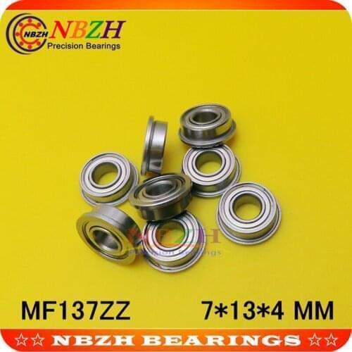 1000pcs/lot free shipping Wholesale Boutique flange ball bearings MF137ZZ / LF1370ZZ size 7*13*14.6*4*0.8 mm