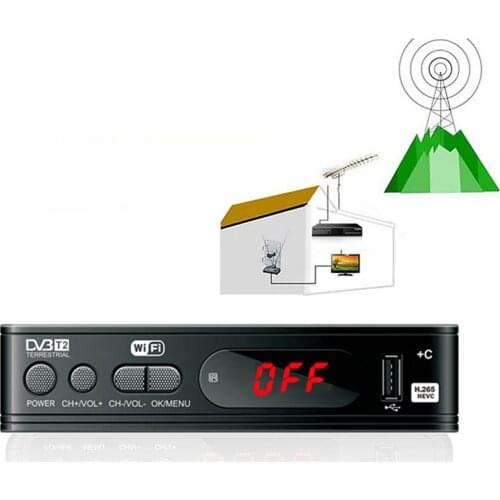 Full-HD1080P Dvb-t2 Tuner TV Box Dvb T2 Wifi Usb2.0 Satellite Tv Receiver Tuner Dvbt2 Built-in Russian Manual