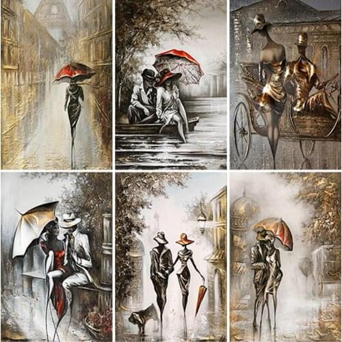 Full Square Round 5D DIY Cartoon Diamond Painting Romantic Couple Diamond Embroidery Mosaic Cross Stitch Kit Art Home Decoration