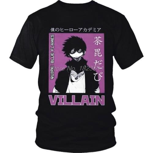 Tvoe My Hero Academia Dabi T Shirt Men Cotton Printing T-shirt Streetwear Tshirt Short Sleeve Japanese Anime Manga Tee Top