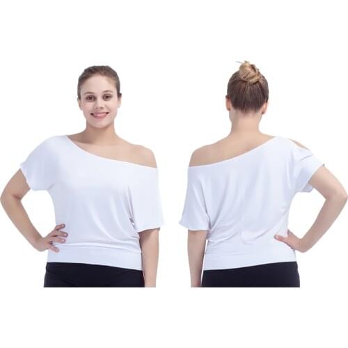 T-shirt Cotton Short Sleeve Dance Tops Girls Modern Dance Ladies Costumes Full Sizes More Colors Available