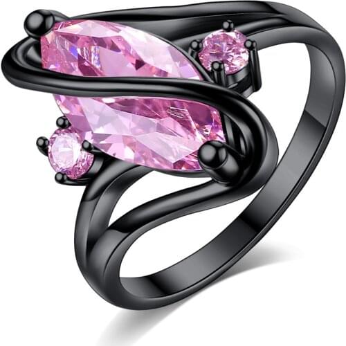 Classic Navy Blue Green Zirconia Stone Rings For Women Wedding Patry Aniversary Engagement Fashion Jewelry Accessories Gift