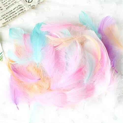 Soft Colorful Feathers Gift Packing Material Box Filler Supplies Diy Craft Wedding Decoration Baby Shower Decor Party Supplies