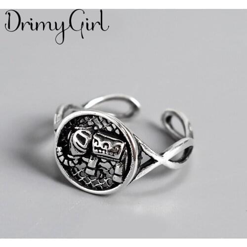 New Arrivals Boho Vintage Elephant Rings For Women Large Adjustable Size Finger Ring Fashion Jewelry 2021