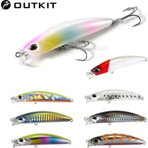 OUTKIT 1pcs 10.2g 7.5cm Fishing Lure Hard Bait Carp Fishing Fresh Water Insect Bait Fake Lure Fishing Jerkbait Minnow Crankbait
