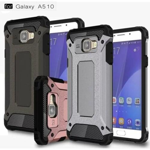 PC+TPU Hybird Protective Case For Samsung Galaxy A5(2016) A5100 within Heat Radiation Nets Precise Holes Outdoor Shockproof Case