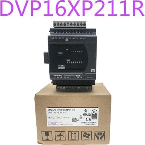 New Original DVP16XP211R Programmable Controller ES2 Series Digital Extension Module 16 Point 8DI 8DO Relay DC Power