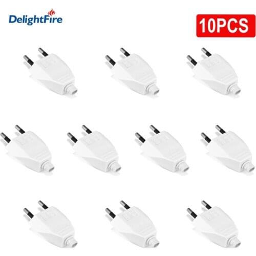 EU Plug Adapter Rewireable Power Plug 4.0mm Male Electric Outlets Schuko France Germany Adapter Extension Cord Connector Plug