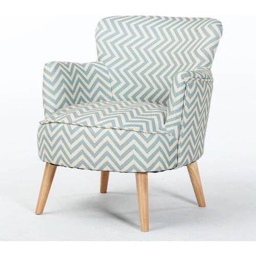 Nordic Modern Simple Lazy Sofa Bedroom Small Family Single Tiger Chair Living Room American Leisure Fabric Sofa