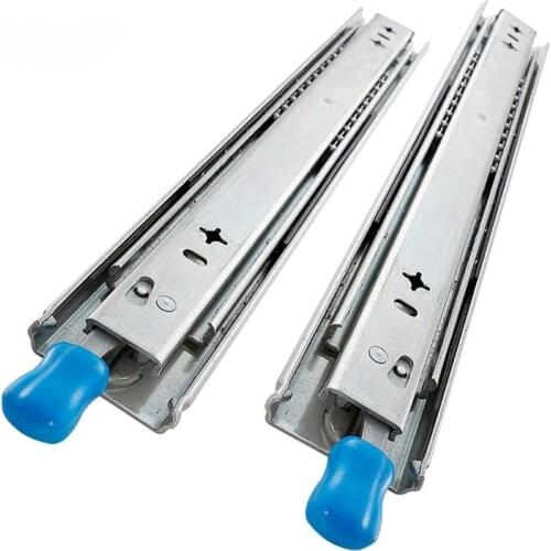 SSMX Three-Fold Fully Extended Heavy Duty With Lock Drawer Slide 120kg Bearing Capacity Drawer Runner With Lock Drawer Rail