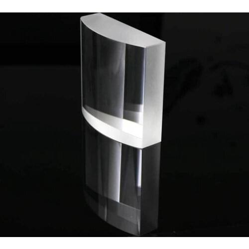 Glass lens diameter 52 mm radius of curvature 54.274 mm H-K9L cylindrical lens for laser line focussing