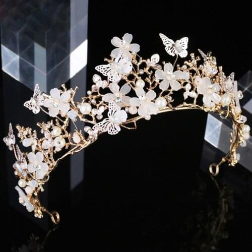 Wedding Headband Beautiful Wedding Tiaras Hair Decorative Accessories for Prom Birthday Costume Party LXH