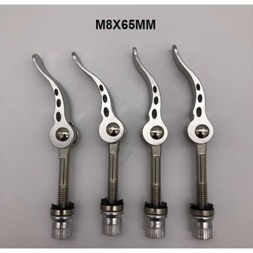 Bicycle Quick Release M8x65mm Bicycle Seat Post Clamp Bike Alloy Quick Release Seatpost M8 Screw Bolt Cycling Bike Parts