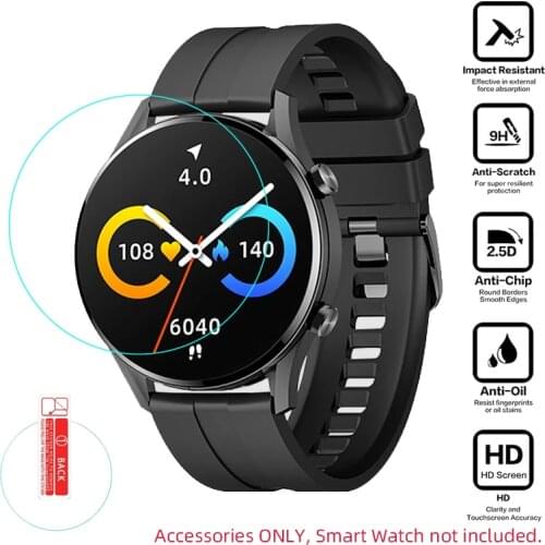 Smartwatch Tempered Glass Protective Film Guard For Xiaomi Imilab Smart Watch W12 Sport Full Screen Protector Cover Accessories