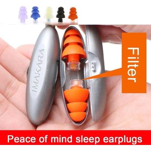 Earplugs Protective Ear Plugs For Sleep Protector Soundproofing Earplug To Case Silicone Anti Bruit for Travel Sleep and Snoring