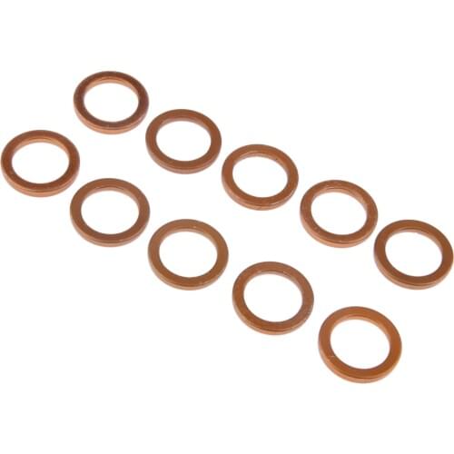 10 Pcs Brass Metal Motorcycle Exhaust Pipe Gasket Rings For GY6 50cc 110cc 150c Scooter Motorcycle Accessories