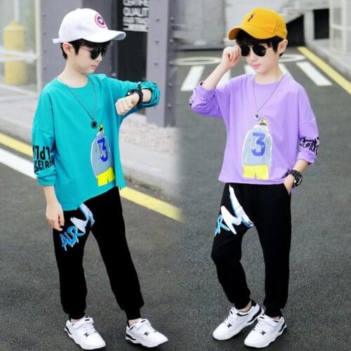 2020 Kids Clothing Set Boys Baby Clothes Spring Autumn Children Tracksuit Jacket + Sport Pants 3 4 5 6 7 8 9 10 11 12 Years