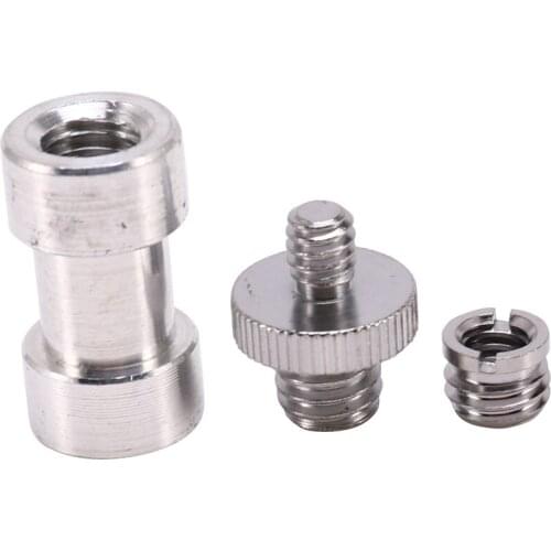 1/4 Inch 3/8 Inch Tripod Screws To Light Stand Umbrella Camera Holder Adapter