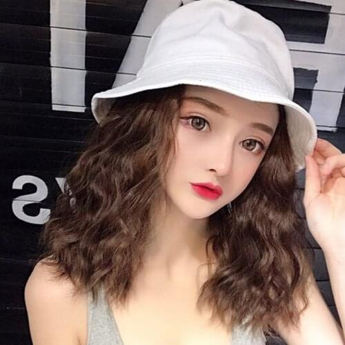 Hair Accessories Wig and hat integratedpurple Women Wigs heat Resistant Synthetic Curly Wigs for African American Women Cap