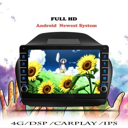 Car Radio For Hyundai Tucson 2 IX35 2009 - 2012 2013 2014 2015 Android Multimedia Player 2 din DVD Navigation GPS Tape Recorder