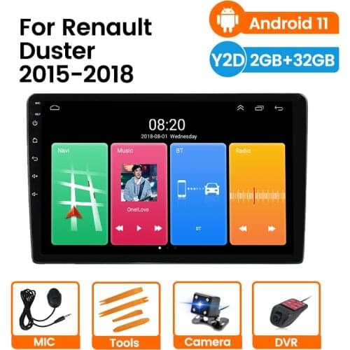 Android 11 RDS Car Radio Multimedia Video Player For Renault Duster Dacia Duster 2015 2016 2017 2018 Navigation GPS NO 2 din DVD