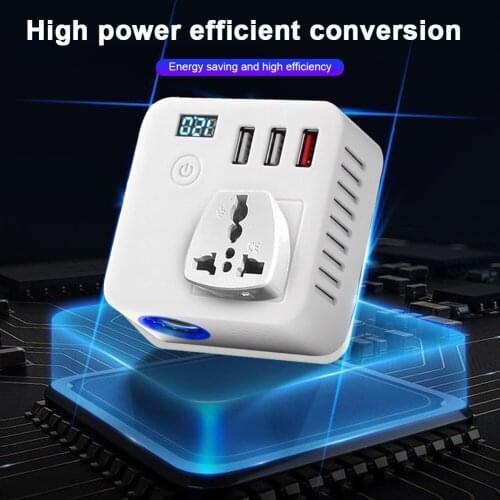 150W Car Power Inverter 12V to 220V Digital Converter Auto Charger Converter Adapter Modified Sine Wave Universal Socket Auo
