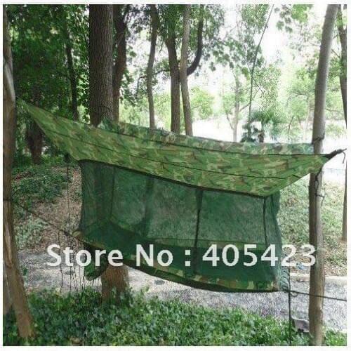 Free shipping Outdoor hammock,Army Outdoor Camping Hammock Tent + Bed + Mosquito Nets,outdoor,Leisure,Siesta bed,1pc