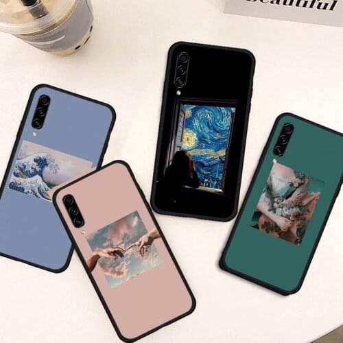 Beautiful van gogh oil art Phone Case for samsung galaxy a 51 52 71 50 12 72 21s 70 40 20e 31 30s 32 5G soft silicone coque