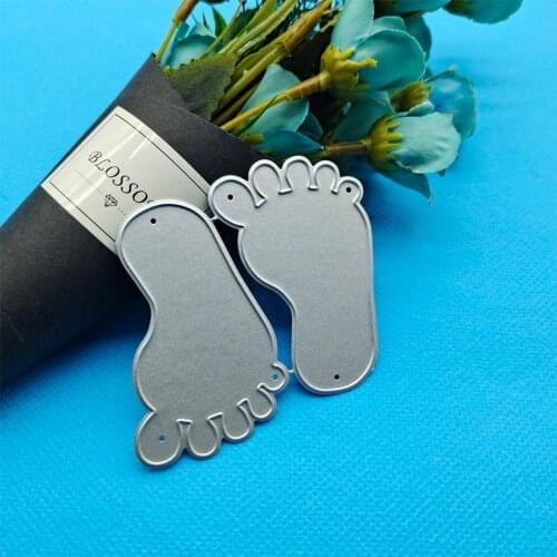 Baby Foot Metal Cutting Dies For Scrapbooking Album Paper DIY Card Decoration Embossing Embossing Dies Metal Craft
