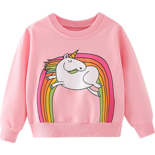 Jumping Meters Baby Cotton New Sweatshirts with Animals Print Fashion Children Elephant Kids Autumn Sweatshirts
