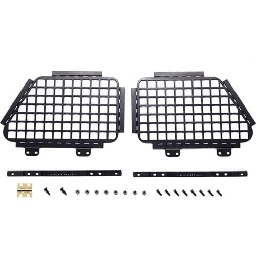 For MN D90 D99S MN99S 1/12 RC Car Upgrade Parts Metal Foldable Car Window Protective Net Window Guard Accessories