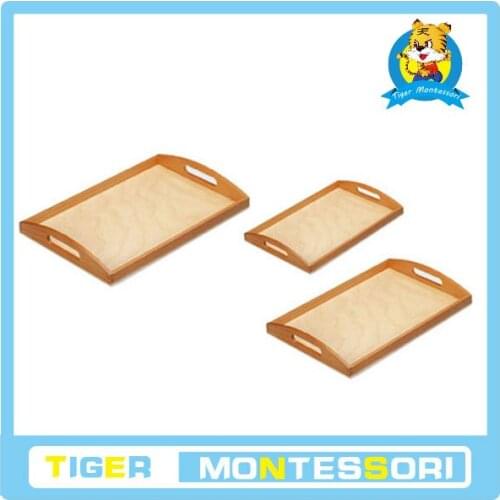 Montessori otany puzzle 3 Wooden Traysl toy