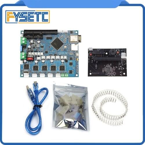 Cloned Duet 2 Wifi V1.04 DuetWifi Advanced 32 Bit Electronics + PanelDue Connected Board For BLV MGN Cube 3D Printer CNC Machine