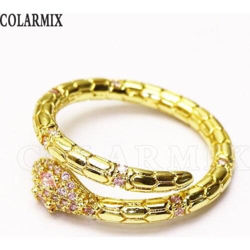8 Pieces Metal zircon rings adjustable rings for women animal jewelry Metal rings for women fashion jewelry accessories 8162