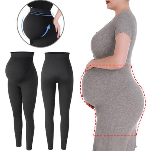 Maternity Shapewear High Waisted Pregnancy Anti Chafing Body Shaper Seamless Underwear Slimming Panties Belly Support Leggings