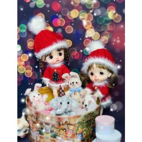 STO Dimple Eggs dolls OB11 doll in jointed body selling with Christmas clothing and wig