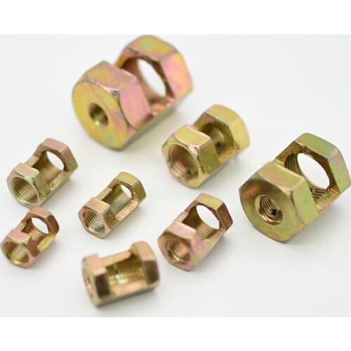M6 M10 M12 M14 M16 M21 M25 M32 color zinc adapter nuts opening hollow with teeth conversion tube connection lamp DIY nut