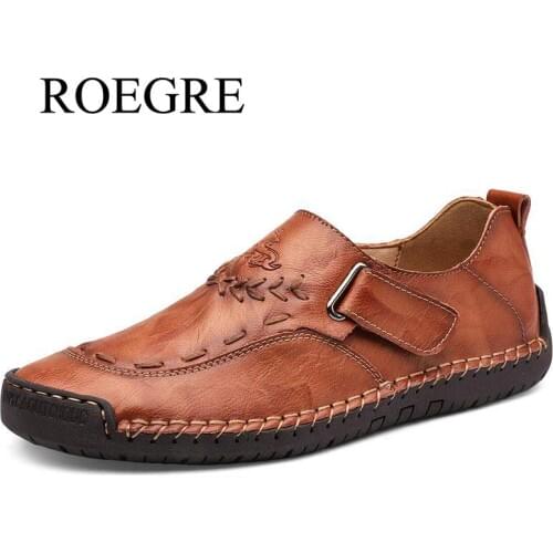 Genuine Leather Men Casual Shoes Luxury Brand Mens Loafers Moccasins Breathable Handmade Driving Shoes Big Size 38-48