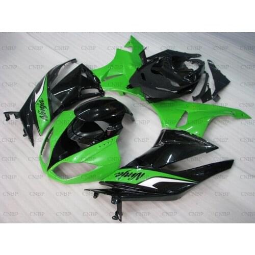 Zx6r 2009 - 2012 Fairings for Kawasaki Zx6r 09 10 Motorcycle Fairing for Kawasaki Zx6r 2011 Green Black Fairings