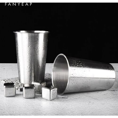 Ins Industry Style Stainless Steel Spray Paint Beer Cup Cold Water Drinks Cup