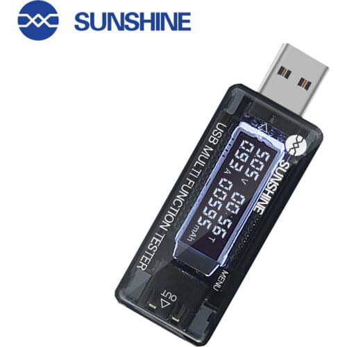 USB digital display tester fast charging SS-302A power group table current voltage detector supports a variety of devices