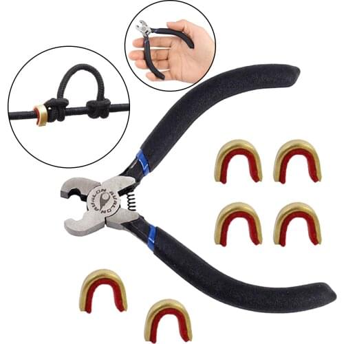 Archery Bow Cord Nocking Points Pliers Buckle Clip for Compound Recurve